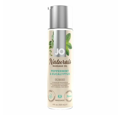 Olejek do masażu - System JO Naturals Massage Oil Peppermint & Eucalyptus 120 ml